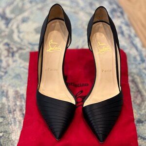 Christian Louboutin Crepe Satin D'Orsay Pumps Size 40